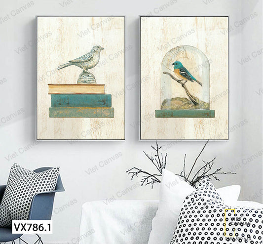 Bộ 2 Tranh Những Chú Chim - VX786.1