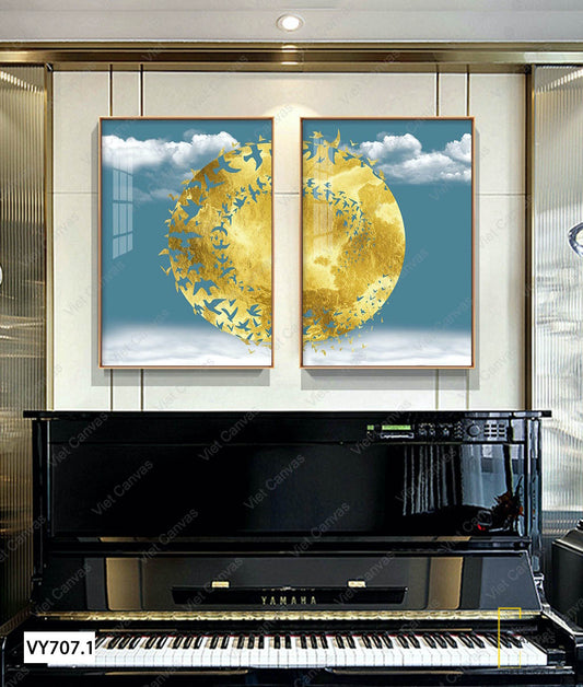 Bộ 2 Tranh Những Chú Chim Và Bầu Trời - VY707.1