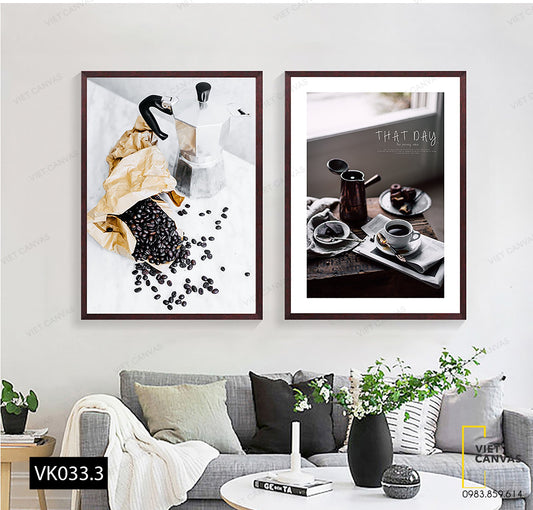 Bộ 2 Tranh Cà Phê - VKK033.3