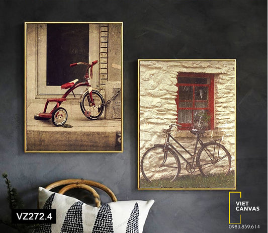 Bộ 2 Tranh Phương Tiện Cổ Điển - VZ272.4