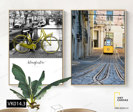 Bộ 2 Tranh Phương Tiện Đi Lại - VK014.3