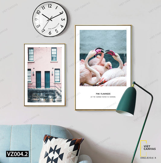 Bộ 2 Tranh Hạc Trắng Và Khung Cửa Sổ - VZ004.2