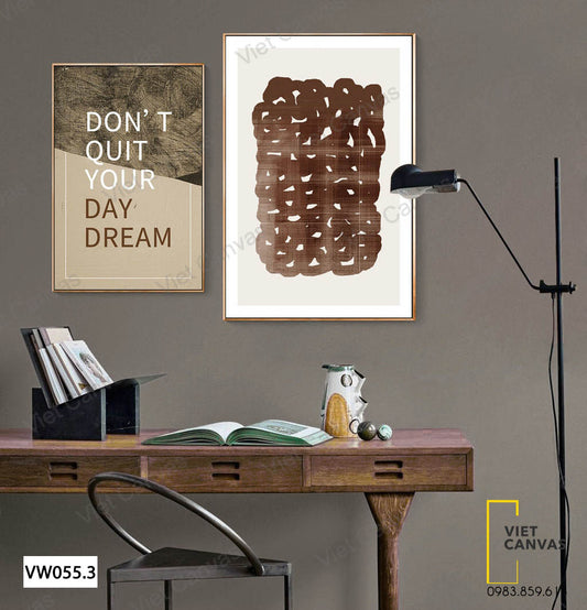 Bộ 2 Tranh Quotes Và Sắc Màu - VW055.3