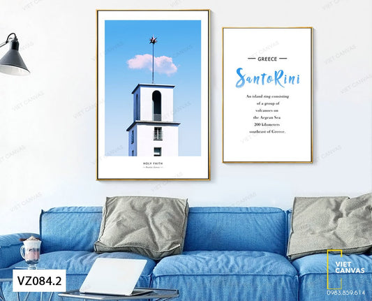 Bộ 2 Tranh Ngọn Hải Đăng Và Quotes - VZ084.2