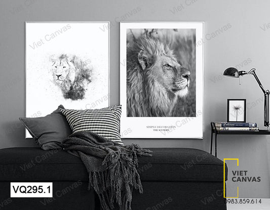 Bộ 2 Tranh Sư Tử - VQ295.1