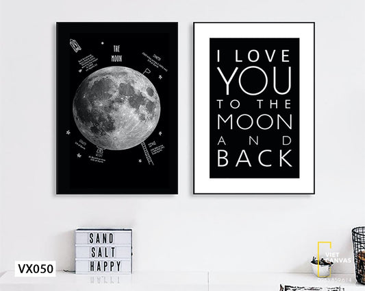 Bộ 2 Tranh Trái Đất Và Quotes - VX050