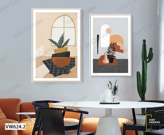 Bộ 2 Tranh Vật Dụng Gia Đình - VW624.2