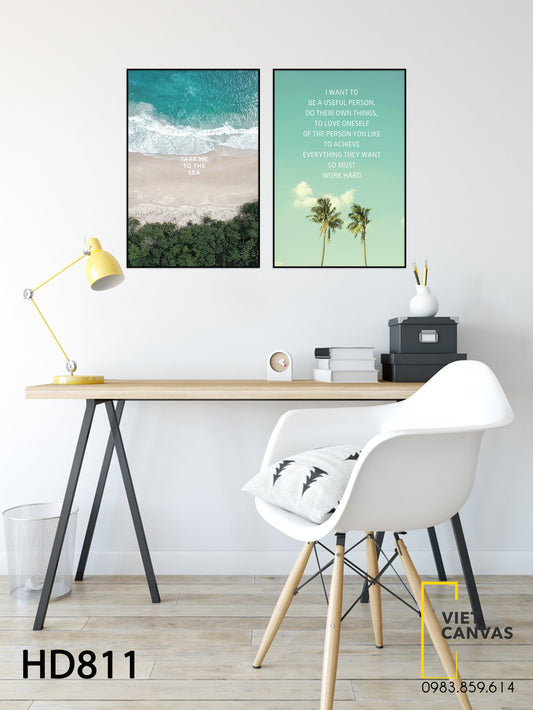 Bộ 2 Tranh Vi Vu Vùng Biển - HD811