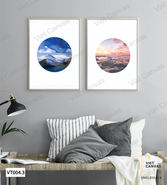 Bộ 2 Tranh Núi Và Biển - VT004.3