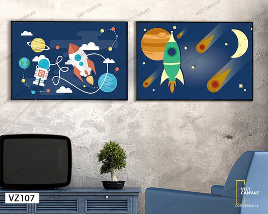Bộ 2 Tranh Vũ Trụ - VZ107