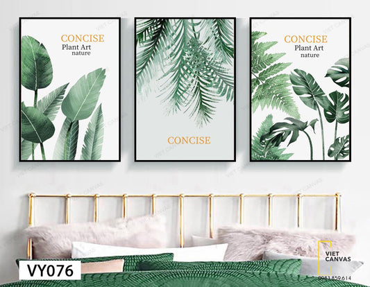 Bộ 3 Tranh Cây Cỏ Xinh Xắn - VY076