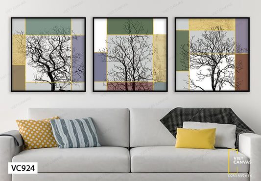 Bộ 3 Tranh Cây Đặc Sắc - VC924