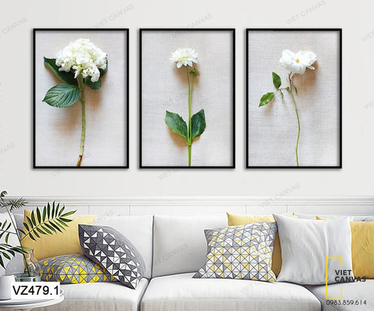 Bộ 3 Tranh Cây Hoa Nở Rộ - VZ479.1