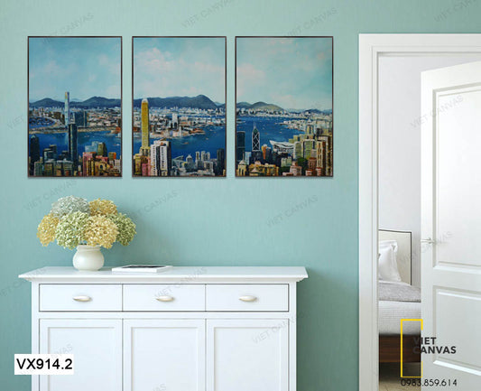 Bộ 3 Tranh Cuộc Sống Hiện Đại - VX914.2