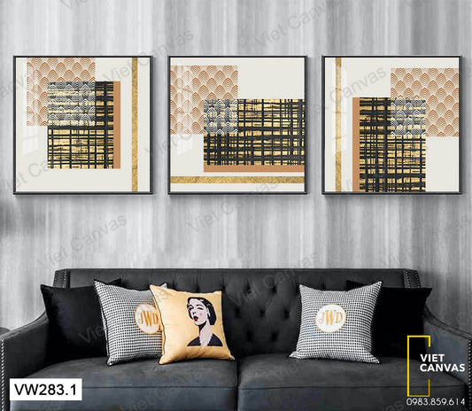 Bộ 3 Tranh Đan Sắc - VW283.1