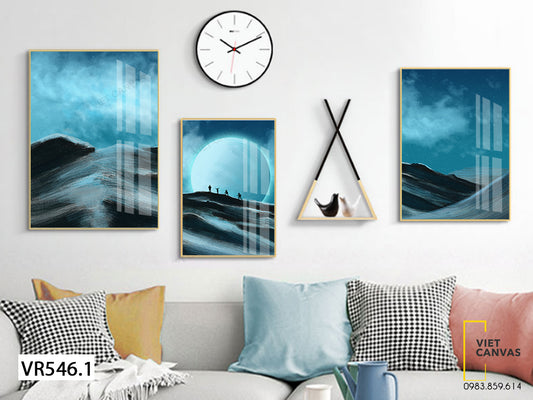 Bộ 3 Tranh Hành Tinh Xanh Lục - VR546.1