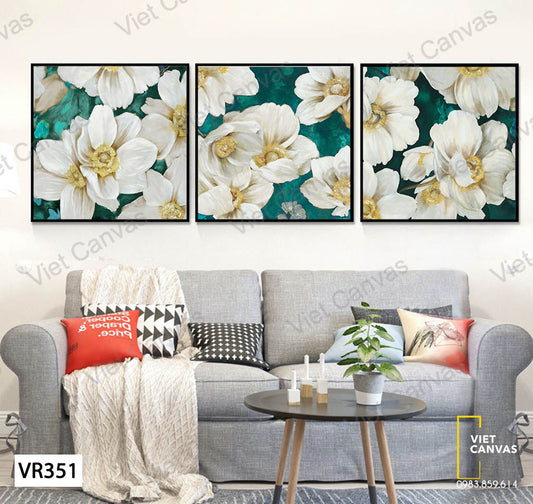 Bộ 3 Tranh Hoa Nở - VR351