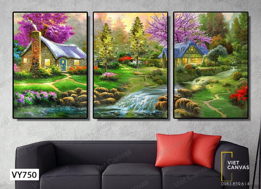 Bộ 3 Tranh Khu Rừng Thơ Mộng - VY750