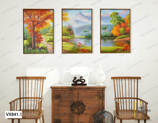 Bộ 3 Tranh Khu Rừng Yên Bình - VX841.1