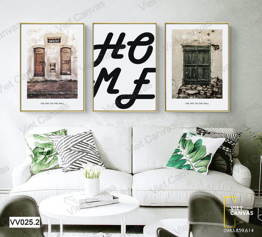 Bộ 3 Tranh Khung Cửa Sổ Nhỏ Và Quotes - VV025.2