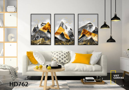 Bộ 3 Tranh Núi Rừng Hiểm Trở - HD762