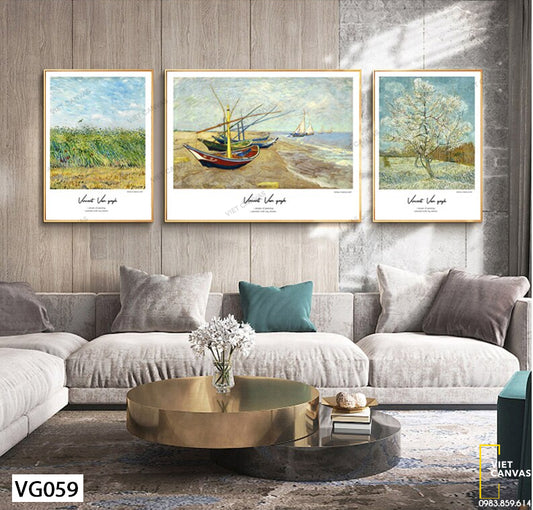 Bộ 3 Tranh Nghệ Thuật Của Van Gogh - VG059