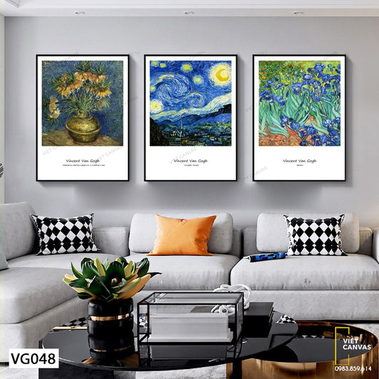 Bộ 3 Tranh Nghệ Thuật Van Gogh - VG048