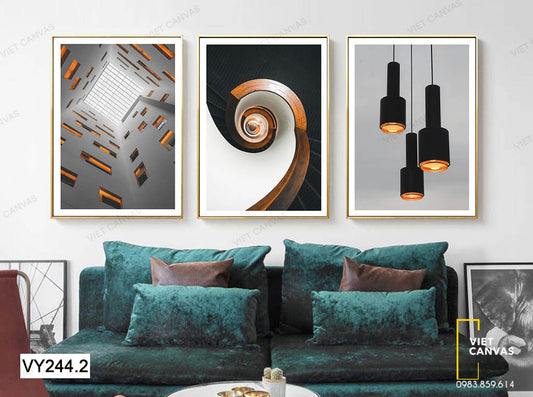 Bộ 3 Tranh Những Chiếc Đèn Tỏa Sáng - VY244.2