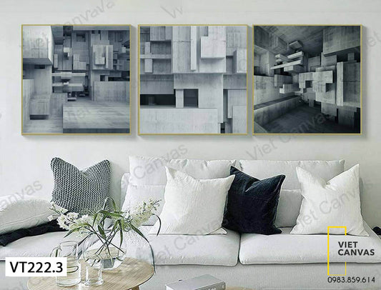 Bộ 3 Tranh Trừu Tượng - VT222.3