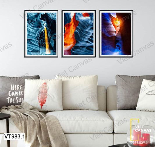 Bộ 3 Tranh Những Tia Sáng - VT983.1