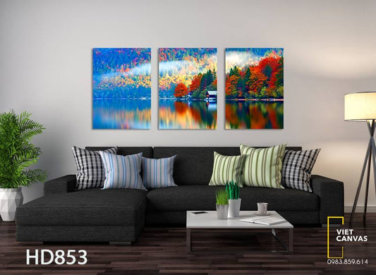 Bộ 3 Tranh Phong Cảnh Đa Sắc - HD853