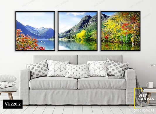 Bộ 3 Tranh Phong Cảnh Hữu Tình - VU220.2