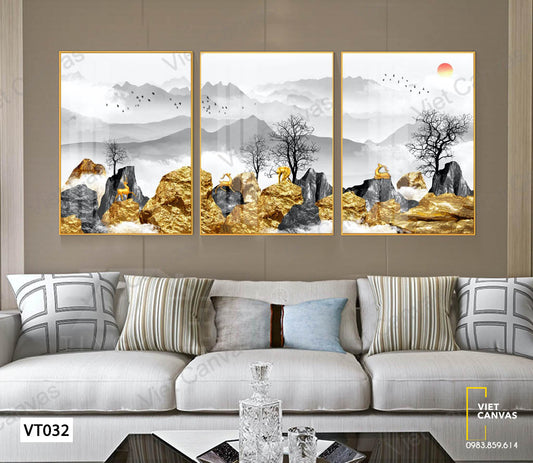 Bộ 3 Tranh Núi Rừng - VT032