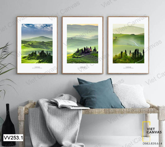 Bộ 3 Tranh Thung Lũng Xanh - VV253.1