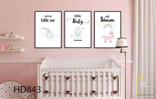 Bộ 3 Tranh Hoạt Hình - HD843