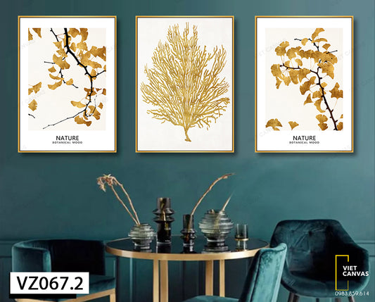 Bộ 3 Tranh Sắc Vàng Mùa Thu - VZ067.2
