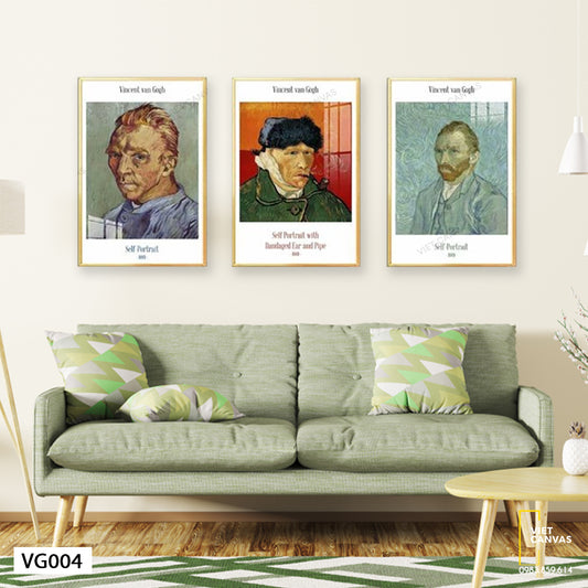 Bộ 3 Tranh Tác Phẩm Nghệ Thuật Của Van Gogh - VG004
