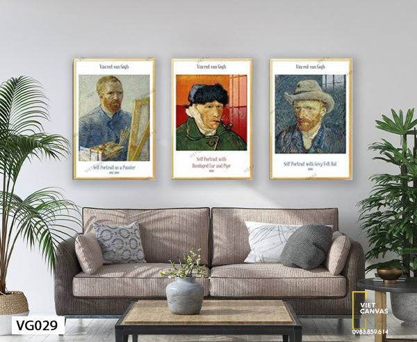 Bộ 3 Tranh Tác Phẩm Nghệ Thuật Của Van Gogh - VG029