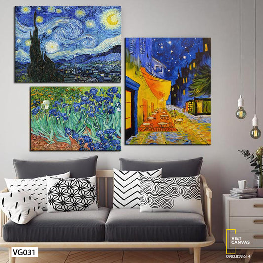 Bộ 3 Tranh Tác Phẩm Nổi Tiếng Của Van Gogh - VG031