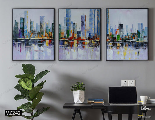 Bộ 3 Tranh Thành Phố Sài Gòn - VZ242