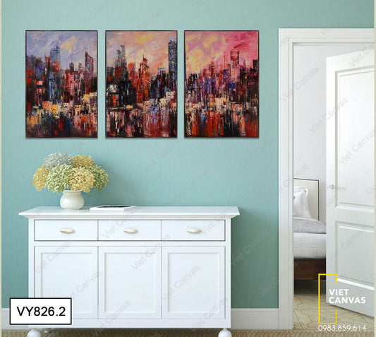 Bộ 3 Tranh Thành Phố Xa Hoa - VY826.2