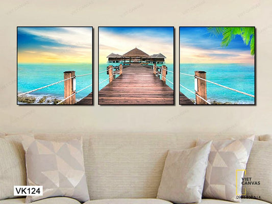 Bộ 3 Tranh Thiên Đường Ra Biển - VK124