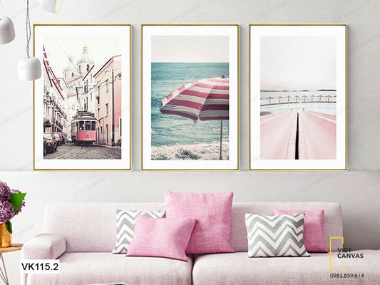 Bộ 3 Tranh Thiên Nhiên Và Biển Cả - VK115.2