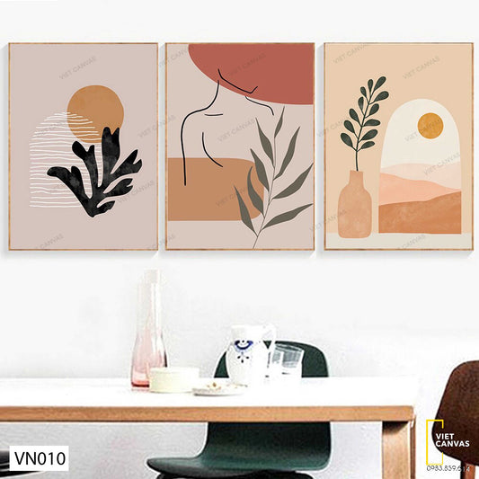 Bộ 3 Tranh Tối Giản - VN010