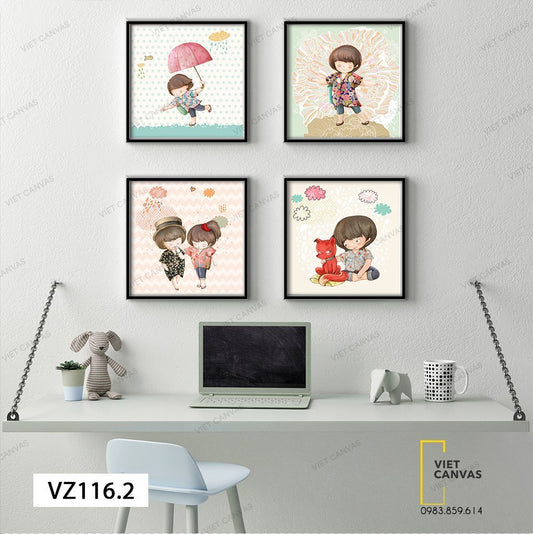 Bộ 4 Hoạt Hình Cô Bé - VZ116.2