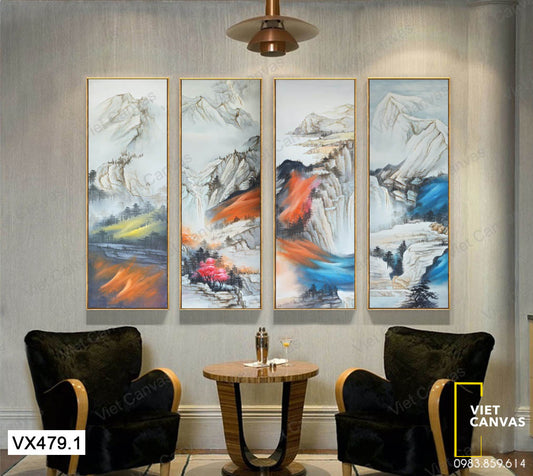 Bộ 4 Tranh Núi Rừng - VX479.1