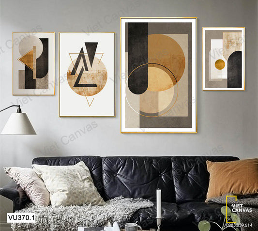 Bộ 4 Tranh Trừu Tượng - VU370.1