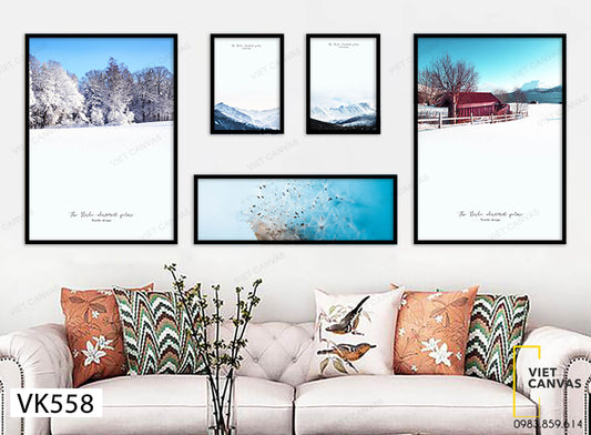 Bộ 5 Rừng Cây Và Núi Đóng Băng - VK558