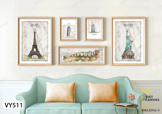 Bộ 5 Tranh Kỳ Quan Thiên Nhiên - VY511