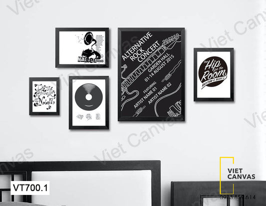 Bộ 5 Tranh Quotes - VT700.1